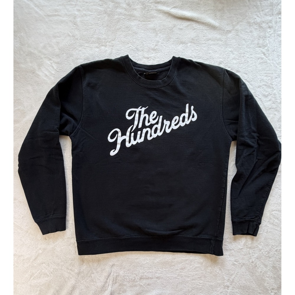The Hundreds Black Script Logo Crewneck Sweatshirt Mens Large Excellent